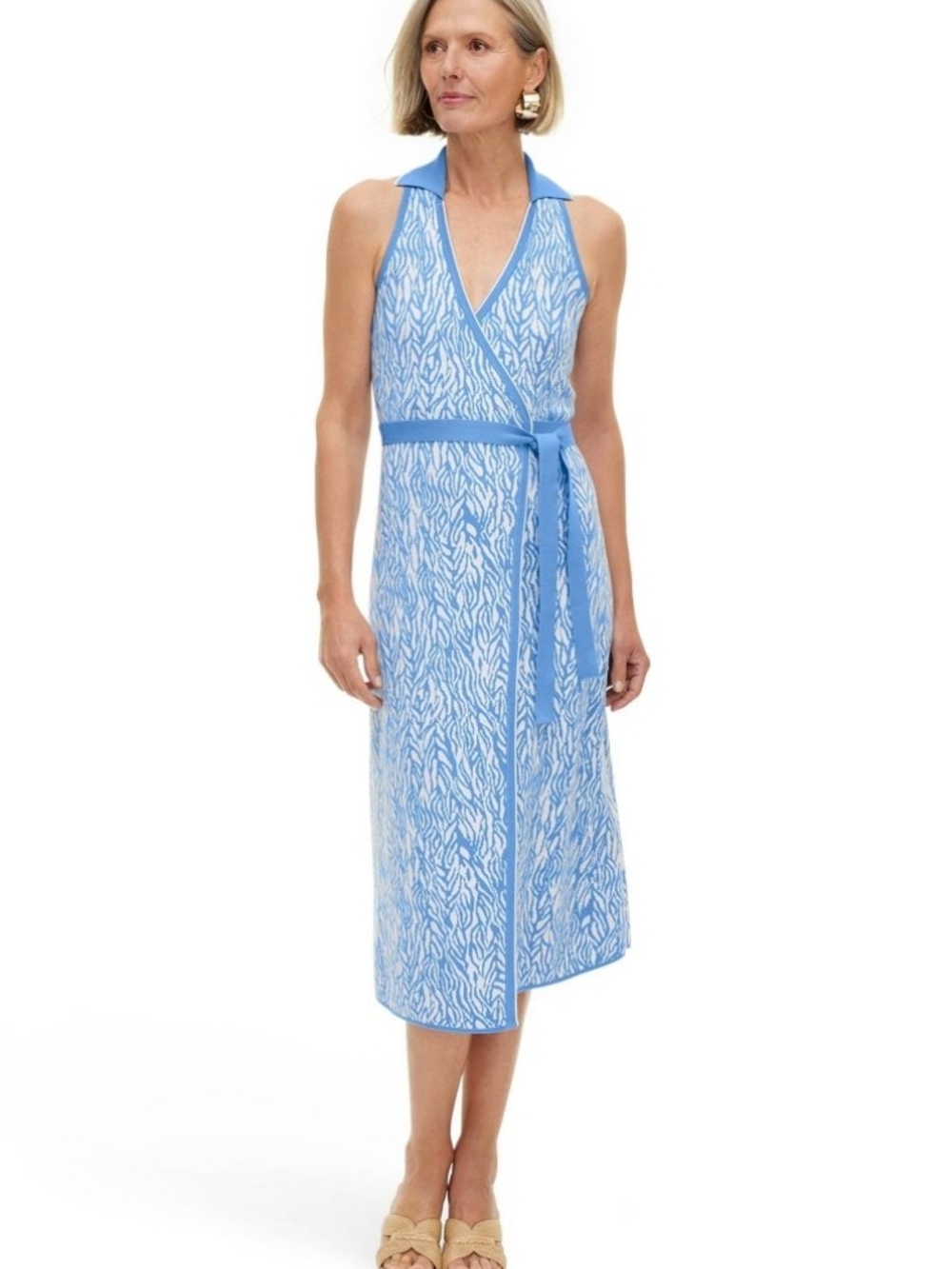Diane von Furstenberg X Target 🎯 Women's Collared Midi Wrap Dress
